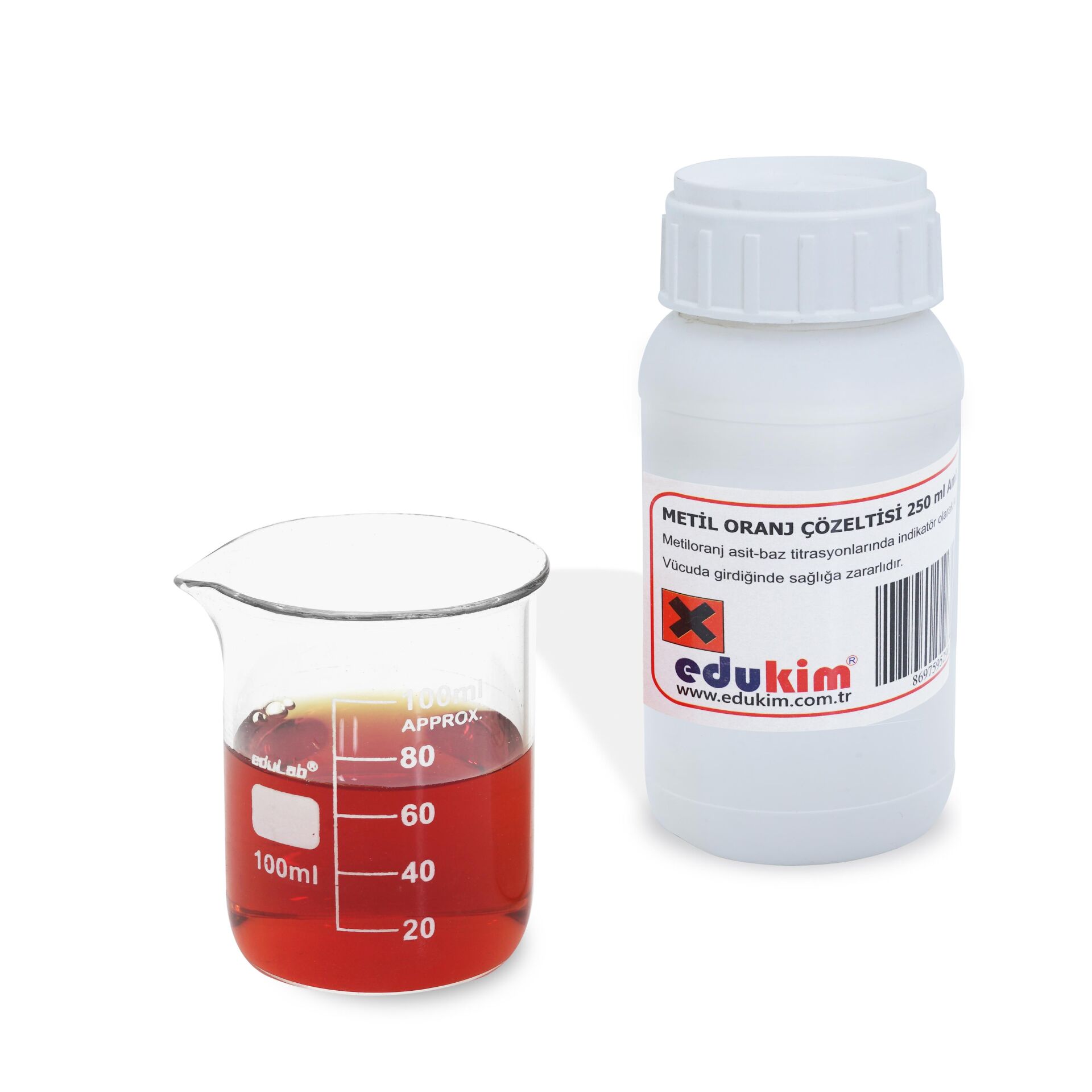 METİL ORANJ ÇÖZELTİSİ 250 ML AMB.