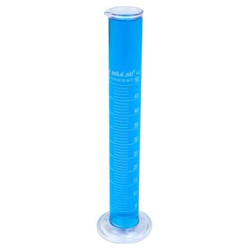 DERECELİ SİLİNDİR (50 ml. 1/2 Böl. Cam) MEZUR