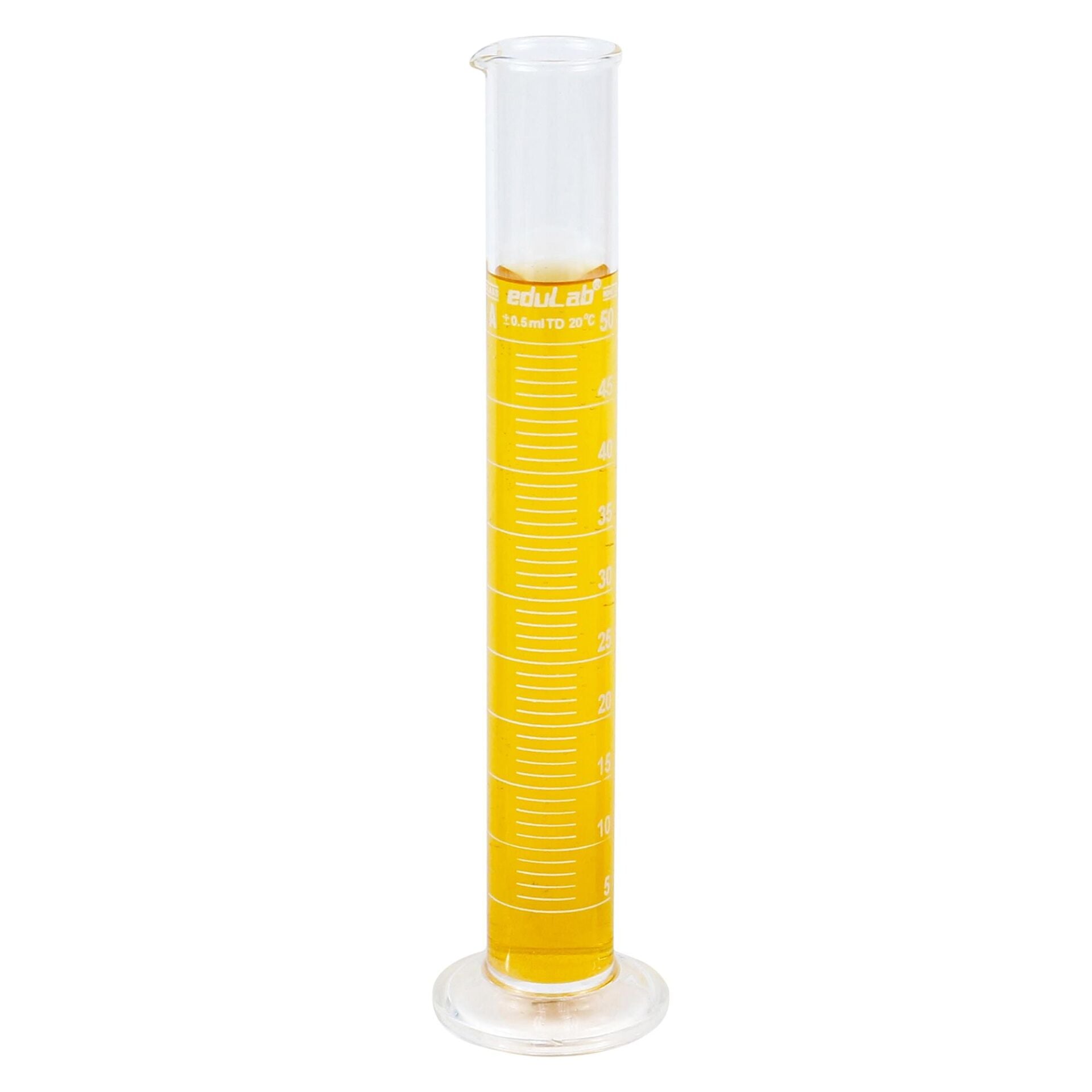 DERECELİ SİLİNDİR (50 ml. 1/2 Böl. Cam) MEZUR