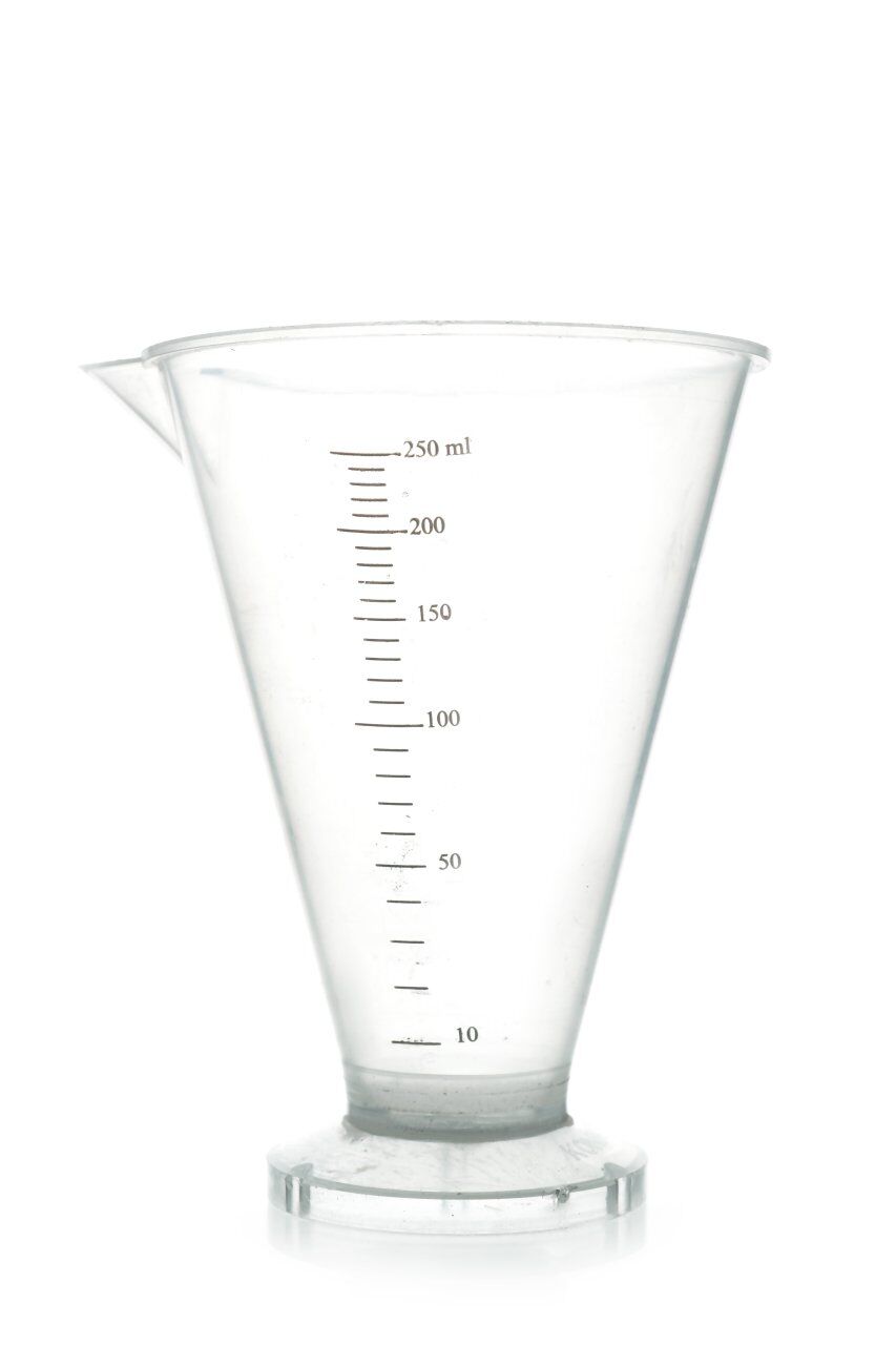 KONİK DERECELİ KAP(Şeffaf 250 ml.)