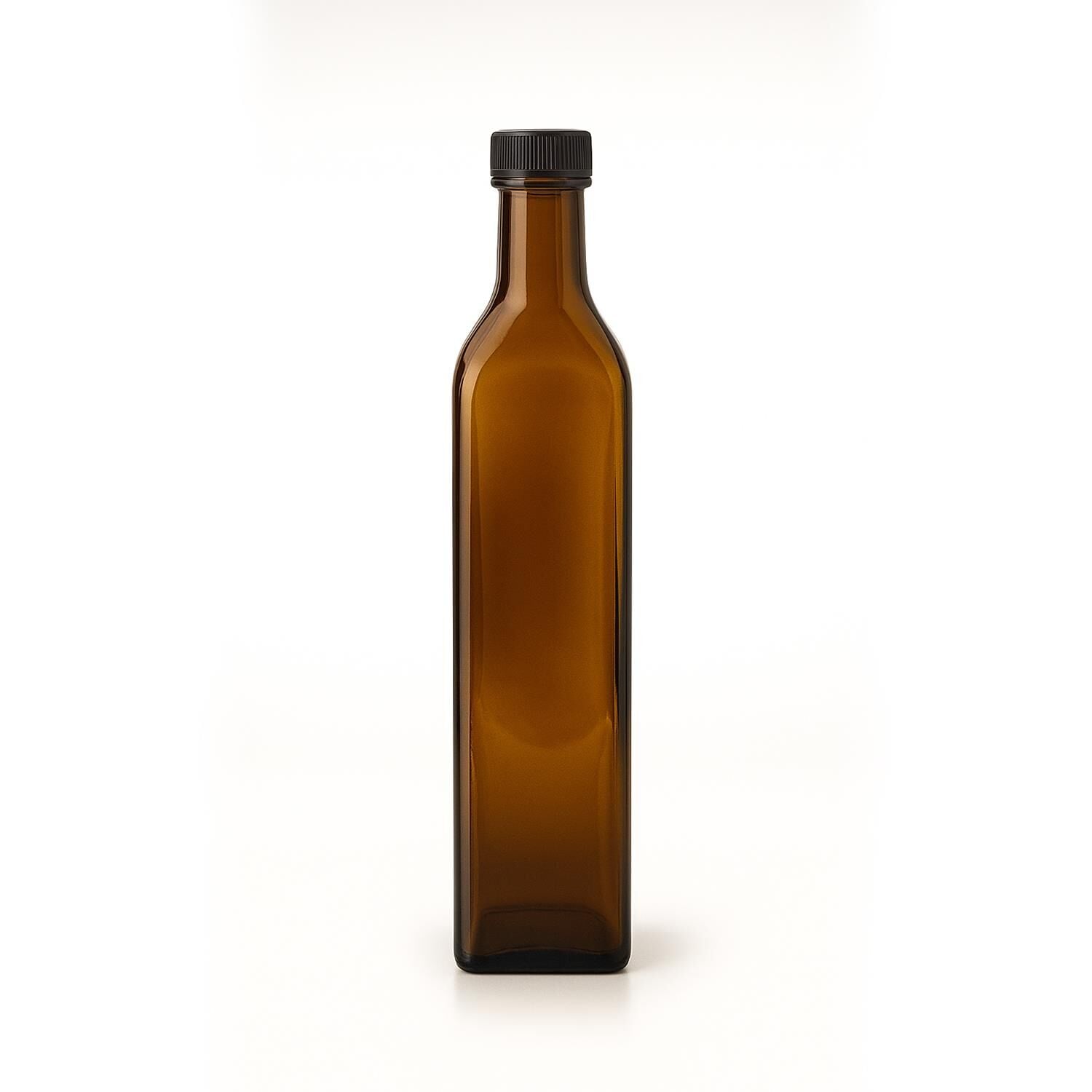CAM ŞİŞE ŞEFFAF (Kapaklı) 500 ml.