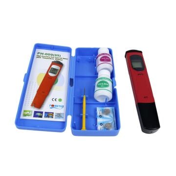 PH METRE (0,1 ph Brm. ayarlı, Cam elekt. ve kalibr. çözeltili)