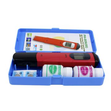 PH METRE (0,1 ph Brm. ayarlı, Cam elekt. ve kalibr. çözeltili)