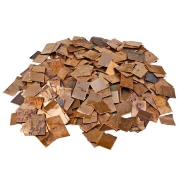 BAKIR PARÇALARI (0.5X10X10 MM.) 200 GR AMB.