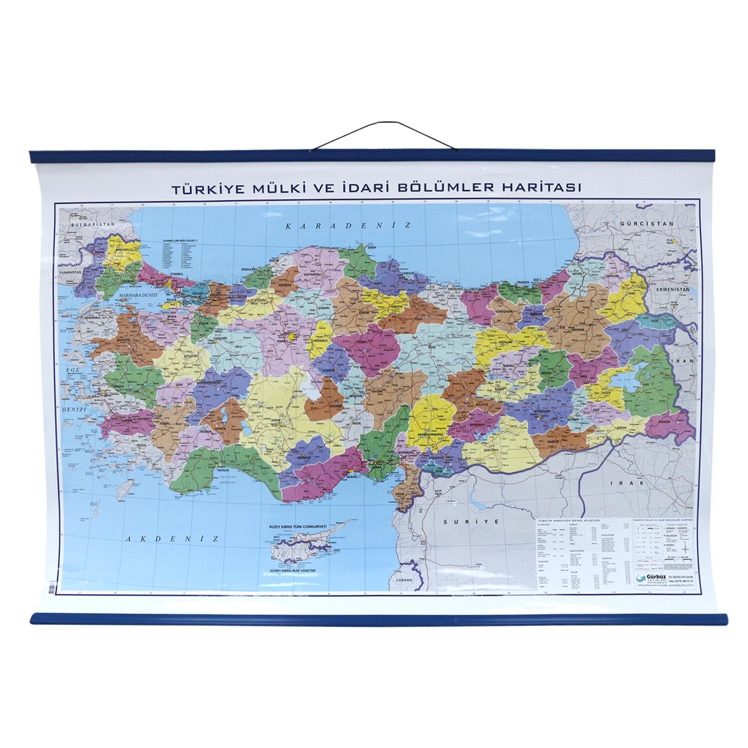 TÜRKİYE SİYASİ HARİTASI (Kaplamalı)