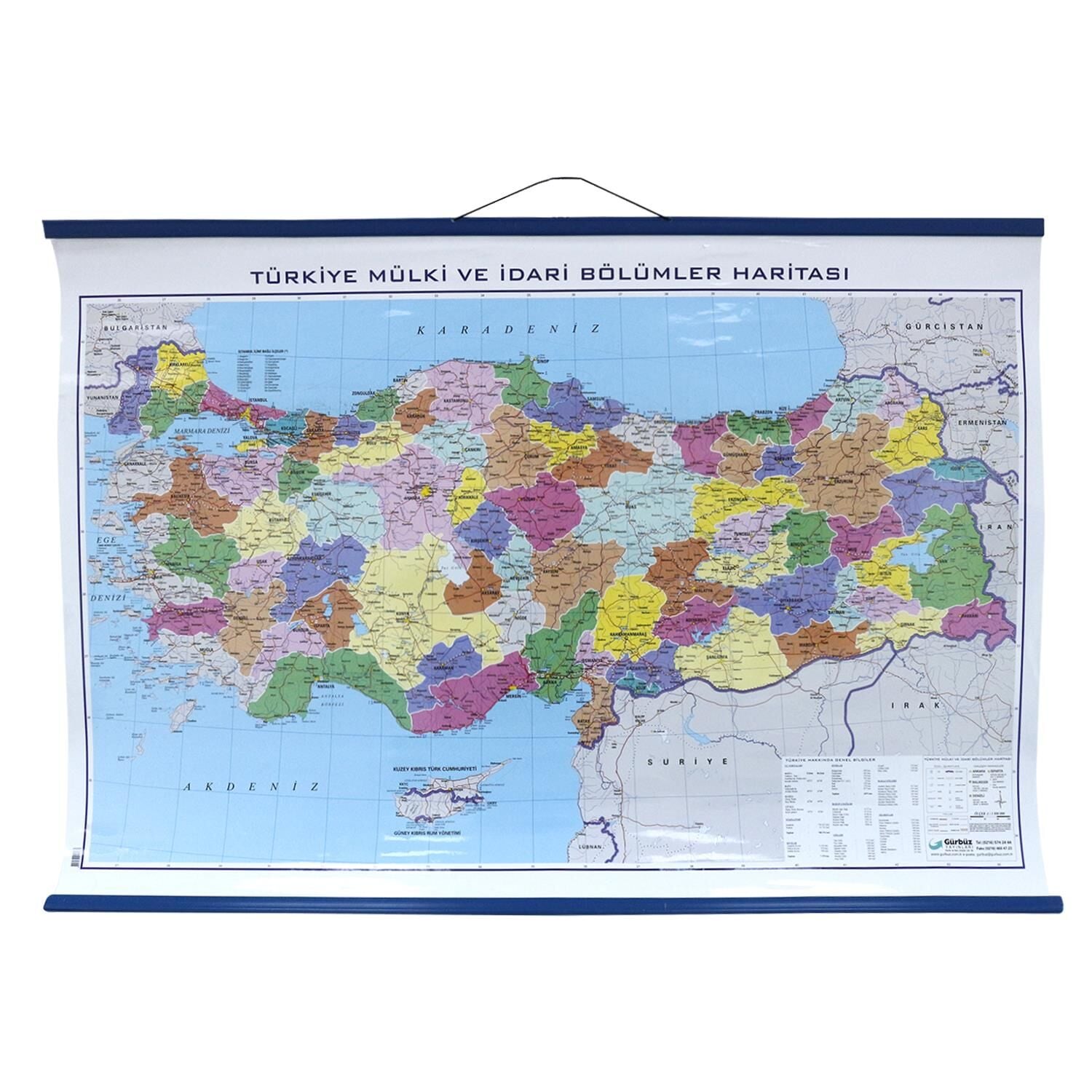 TÜRKİYE SİYASİ HARİTASI (Kaplamalı)