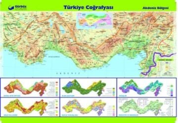 AKDENİZ BÖLGELER HARİTASI