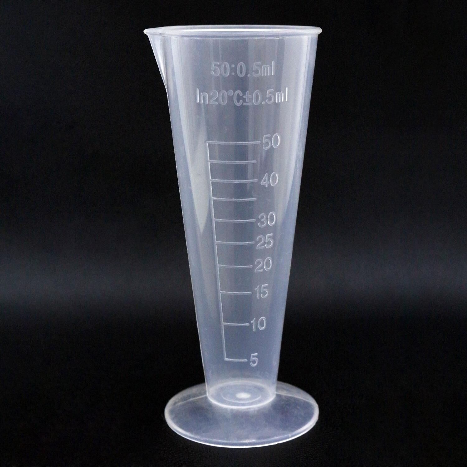 Konik Ölçüm Kabı 50ml. Plastik