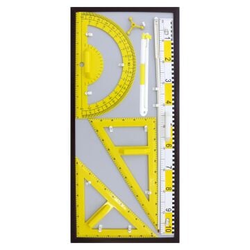 YAZI TAHTASI GEOMETRİ TAKIMI (7 PARÇA)