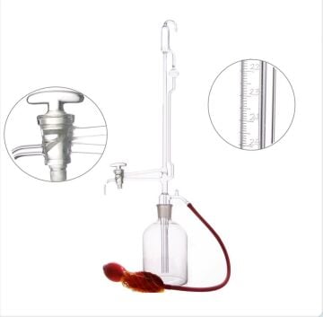 Otomatik Büret 10 ml Cam Musluklu