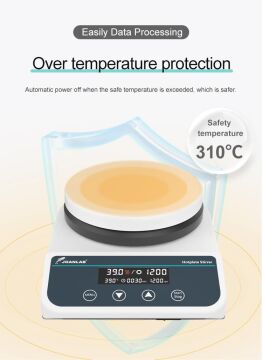 Isıtıcılı Manyetik Karıştırıcı HS-5 Pro 50-1500 rpm 400 W 2000 ml 310 C° +-10% Çap 135 mm Tabla Dijital